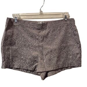 Intimately Free People Floral Jacquard Rose Shorts Mauve Taupe Small Boho Lounge